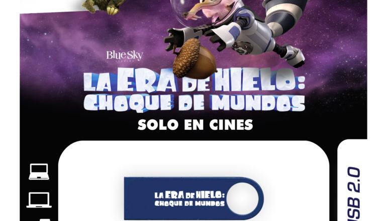 Vive al máximo la nueva aventura de Scrat con losUSBs edición limitada de la película “La Era de Hielo de Kingston