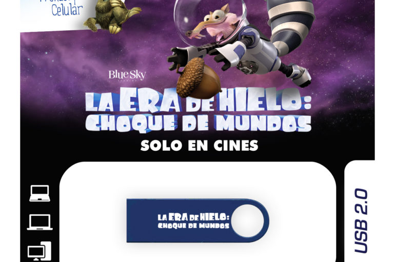 Vive al máximo la nueva aventura de Scrat con losUSBs edición limitada de la película “La Era de Hielo de Kingston