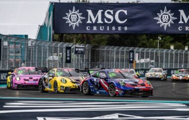 Brillan los dominicanos en la segunda carrera de la Porsche Carrera Cup North América en Miami