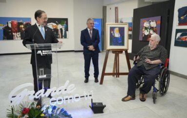 Obras se exhiben del pintor Alvarado en el Banco Nacional de Panamá